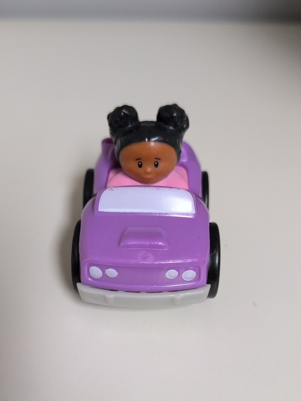 🩵3/$20🩵 Fisher Price Little People Wheelies Purple Car Space Buns 2014 Mattel